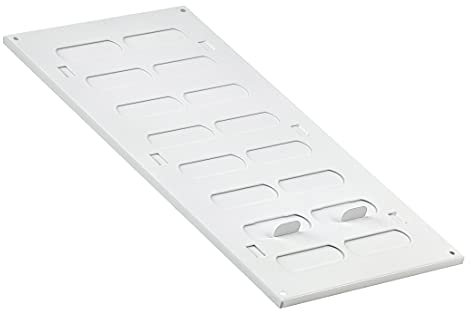 Steinberg14 White 300x150mm / 12x6 inch Adjustable Sliding Hit and Miss Ventilation Grille - Metal Air Vent Cover