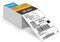 Alitamei 4 x 6 (100mm×150 mm) Direkte Thermische Fanfold-Versandetiketten Klebeetiketten für Postanschriften ​Versandetikette (500 Blatt)