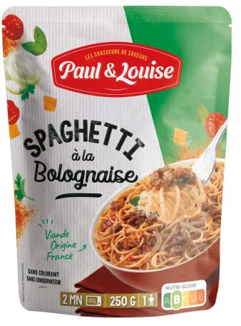 Paul & Louise - Spaghetti Bolognaise 250g - Prêt en 2 minutes