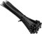 Kabelbinder 200 x 3,6 mm, 100 Stück Kabelbinder Schwarz Set, Selbstsicherndes Zugfestigkeit 18kg, Nylon Kleine Wetterfest UV Beständig Hitzebeständig Industrieller Cable Ties für Kabelmanagement