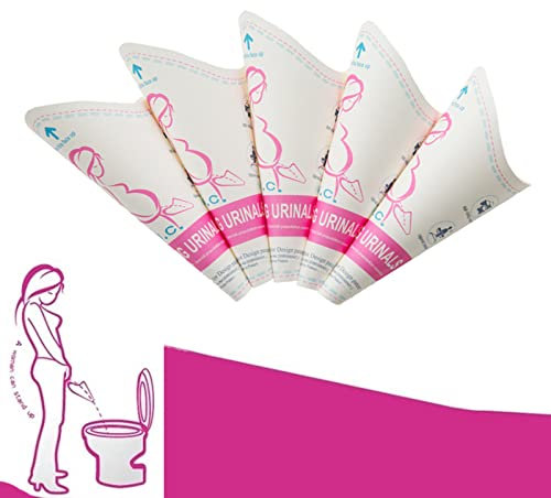 20 Stück Urinal für Frauen - Pinkelhilfe für Damen & Schwangere, Auslaufsicheres Einweg-Uriniergerät, Diskret & Hygienisch für Unterwegs, Reisen