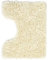 Poligono Tapis de Bain en Microfibre, Tapis Salle de Bain, Tapis de WC Formulaire U 40 x 50 cm, Doux, Antidérapant,Beige