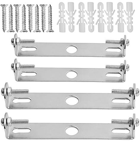 Anseom 4 Stück Deckenleuchte Halterung, Halter für Deckenleuchte 90/105 mm mit Schrauben Zubehör für Ersatzzubehör Home Office Deckenleuchte Lampenhalter