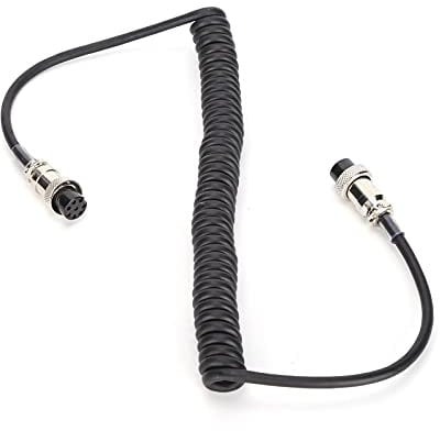XTevu 8-Pin Mic Cable - Female Microphone Cable Compatible with Yaesu MD-1, MD-100, MD-200 - Desktop PVC Mic Cable
