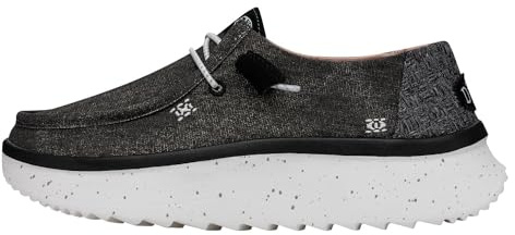 Hey Dude Wendy Peak Chambray - Womens Shoes - Black - Size EU 41