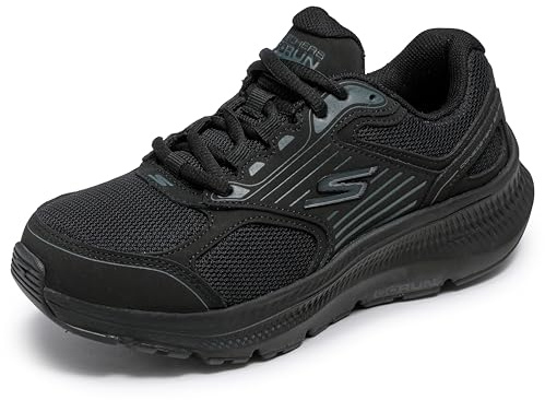 Skechers Damen Go Run Consistent 2.0 AdvantageSneaker | Luftgekühlte Goga-Mat-Einlegesohle, ultraleichte Dämpfung, M-Strike-Technologie, Obermaterial aus Leder und Mesh