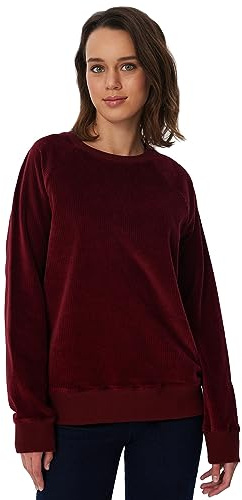 Leela Cotton Damen Nicky Cord Sweatshirt Bio-Baumwolle Pullover