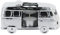 BRISA VW Collection - Volkswagen T1 Campervan Bus Tea Light Candle Holder Ceramic Table Decoration 1:28 (Silver)