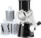Rotary Cheese Grater Shredder, Round Mandolin Slicer with Handle and 3 Drum Blades, Easy To Use & Clean - Vegetable Slicer & Nut Grinder