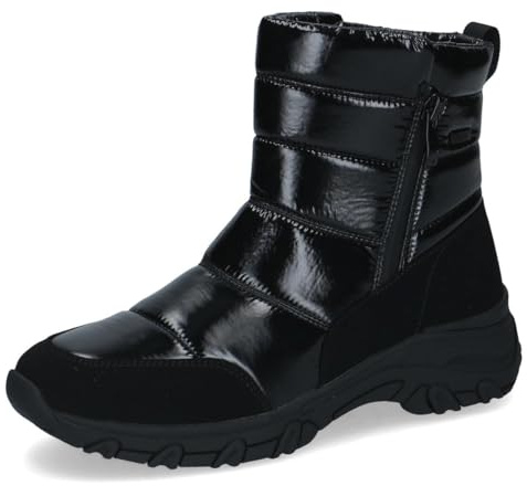 CAPRICE Damen Winterstiefel ohne Absatz Vegan Wasserabweisend