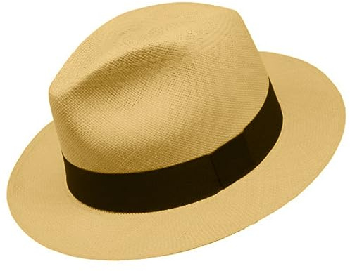 Gamboa Sombrero Panama Hombre y Mujer de Paja Toquilla Original de Ecuador Verano Fedora Playa