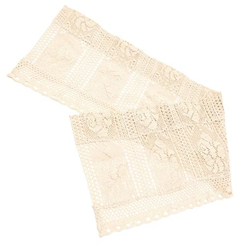 TOPBATHY Kleiner Vorhang Fenstervorhänge Schlafzimmer Fenster Topper Vorhang Häkelnadel Türvorhang Vorhänge kurz Vorhänge für Badezimmerfenster Kurze Vorhänge schmücken