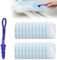 ADKOT Plumeau Poussière, 20 Pièces Recharges Plumeau avec 1 Manche Bleu, Plumeaux à Poussière pour Le Bureau, de l'école, Domicile Retient la Poussière