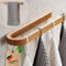 DEKAZIA® Porte-Serviettes Mural en Bois | Sans Perçage ou à Percer | Barre en Chêne Durable | Porte-Rouleau Cuisine