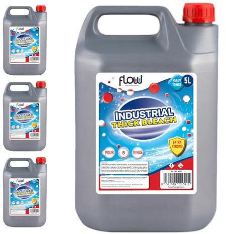 Flow Thick Bleach | Commercial Industrial Household | Multi-Purpose Toilet Cleaner (20 Litre)