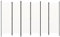 Paravent Outdoor Wetterfest Blackout Curtain 6-TLG. Raumteiler Cremeweiß 300x180 cm