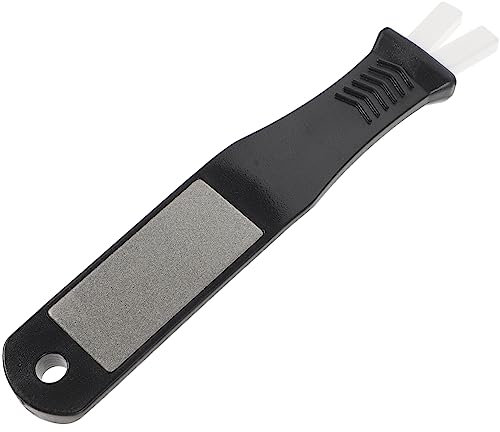 VANZACK 3stücke Eiskunstlauf Klingenschärfer Tragbares Skate-schärfwerkzeug Für Schlittschuhe Inklusive Anleitung Und Übungsschleifblock Für Eishockeyspieler Und Skifahrer Mit