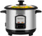 Innoteck Kitchen Pro Stainless Steel Rice Cooker - Removable Non-Stick Bowl - Cook & Warm Function With Indicator Light - Automatic Cooking - Electric Cooker with Measuring Cup & Spatula - 0.8L - 350W