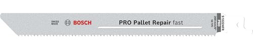 Bosch 100x Lame de scie sabre PRO Pallet S1022HFR Repair Fast | pour Acier, Bois clouté, Longueur 200 mm Professional Accessoire Scie sabre