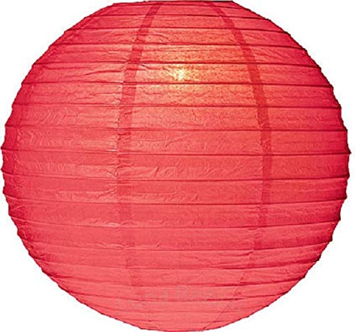 5 x Lampion schwer entflammbar rot 35 cm