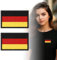2Pcs Deutschland Patches Klett,8x5cm Deutschland Flagge Klett Patch,Deutschland Flaggen Patch Gestickt Abzeichen mit Klett,Klettverschluss Patches für Kleidung Weste Rucksack Uniform Militär Taktisch