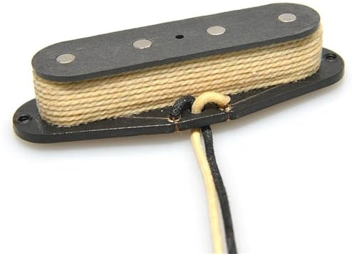 Pièces De Jeu De Micros Électriques Micro Guitare Électrique Alnico V Simple Bobine Pour Guitare Basse 6.8K 51 Micro Basse De Précision(White)