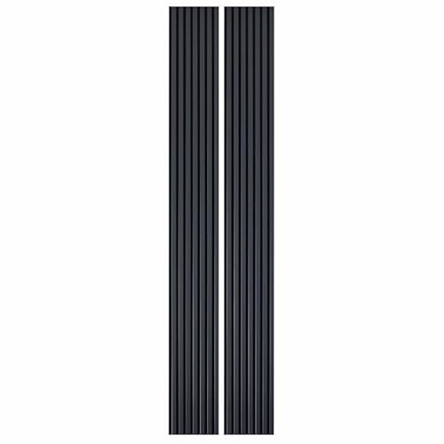 DECOON Lot de 2 Panneaux tasseaux Bois 250 x 30 x 1,9 cm - Bleu Nuit/Feutrine Noir - 1,5m²