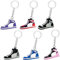 AKJAXQU 6 Pezzi Portachiavi Sneaker da Basket, Portachiavi Mini Scarpe Sportive, Scarpe da Basket Portachiavi, Mini Portachiavi Scarpa Sneaker, Basket Regalo