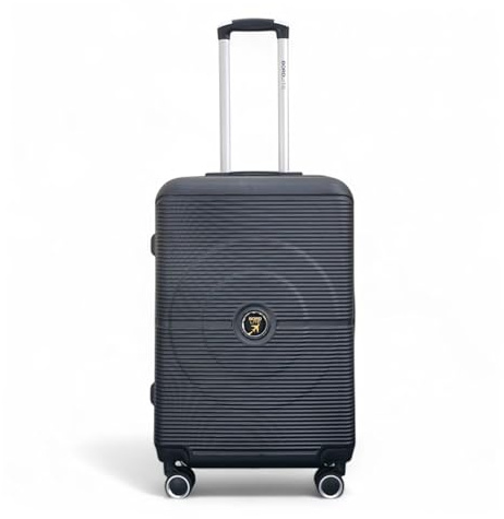 Infinity Leather Medium Suitcase 24 Lightweight ABS 4 Wheels Spinner 3-Digit Combination Lock Hard Shell Luggage for 15 to 20kg