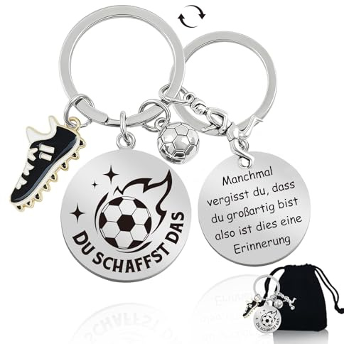 Happirra Fußball Geschenke für Jungs 5 6 7 8 9 10 11 12 13 14 Jahre, Schlüsselanhänger Fussball Geschenke Jungen, Coole Sachen für Jungs Geschenk zur Kommunion Konfirmation Firmung Jugendweihe