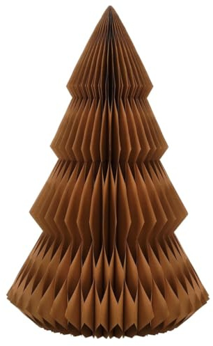 Mica Decorations Papier Weihnachtsbaum - Paper Christmas Tree - H152 x Ø104 cm - Künstlicher Tannenbaum - FSC Mix - Braun