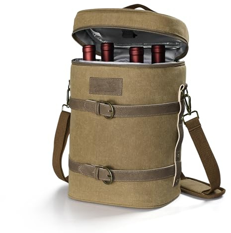 Kato Tirrinia 20L Groß Kühltasche Isoliertasche, Faltbar Picknickkorb Kühlbox mit Flaschentasche 2 Flaschen & Bier Flaschenöffner, Kühlkorb Thermo Tasche für Camping BBQ Strand Auto Einkaufen