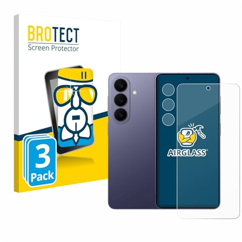 BROTECT Schutzglas für Samsung Galaxy S26 | (Display+Kamera) 3 Stück Transparenter Displayschutz Made in Germany Schutzfolie Panzer Folie Glas 9H Einfache Montage Clear