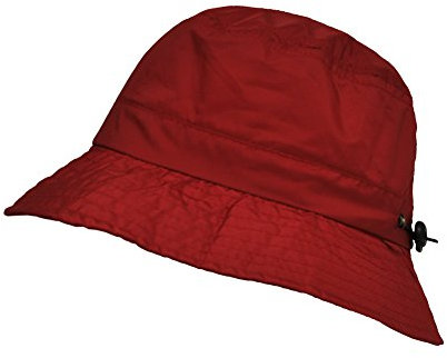 Toutacoo, Regenhut aus Nylon, faltbar in Seiner integrierten Tasche - (02-Rot/Regen)
