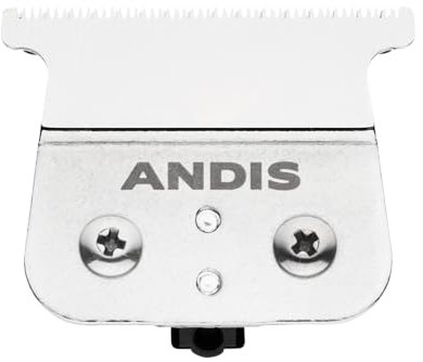 Andis T-Outliner Replacement Blade für kabellosen T-Outliner Li Trimmer - Carbonstahl, Enge Schneid-T-Klinge, Poliert, für Herren