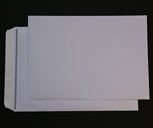 100 St. Versandtaschen DIN E4 weiß 110 gr. Kuvert 280 x 400 mm Haftklebend Briefumschläge HK
