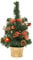 HEITMANN DECO dekorierter Weihnachtsbaum - Kleiner künstlicher Tannenbaum mit Schmuck - Gold, Kupfer - Kunststoffbaum
