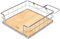 Nerthus Fih 549 Porte-Serviettes en Acier Inoxydable et Base en Bois