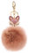 Schlüsselanhänger Süß Plüsch Ball Taschenanhänger Strass Fuchs Weich bommel Keychain Elegant Plüsch-Kugel Auto-Anhänger Pompom Glitzer Schlüsselring Handtaschenanhänger (# 11)