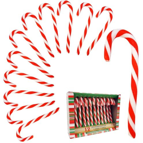 Cepewa Zuckerstange Candy Baumschmuck Christbaumdeko Weihnachtsdeko 12er Set