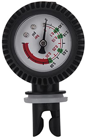 MAGT Kajak Luftdruckmesser, Schlauchboot Manometer Nylon Kajak Luftdruckprüfer Barometer für 6 Loch, 8 Loch Ventil, für Kajak Schlauchboot Kanu Sup