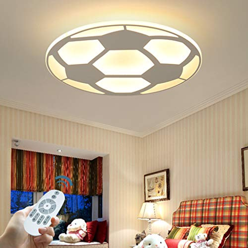 Kinder Cartoon Deckenlampe Deckenleuchte Fußballlichter LED-Licht Lampe Kinderzimmer Schlafzimmer Leuchten Jungen Raumbeleuchtung Cartoon Creative LED Lampen Mit Fernbedienung,52cm/20.47in