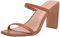 The Drop Damen Avery Square Toe Two Strap High Heeled Sandalen - Toffee - Gr. 40 EU