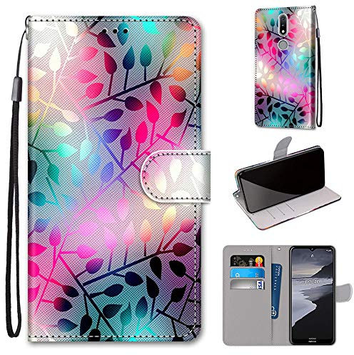 SIENIANLINE Hülle für Nokia 2.4 Premium PU Leder Flip Wallet Case, Stoßfest Schutzhülle mit [Magnetisch] [Kartenfächer] [Standfunktion] für Nokia 2.4
