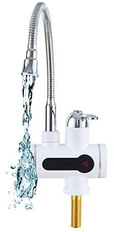 MAUK® Armatur digitaler Wasserhahn | elektrischer LED Durchlauferhitzer mit flexiblem Hals | Maus