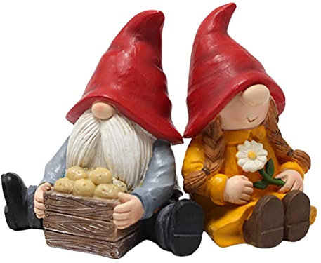 Aibyks Gartenzwerge im Freien | Outdoor-Gartenzwerg-Statue,Männliche weibliche Gartenzwerge im Freien, lustige Gartenzwerge-Geschenke für Weihnachten, Valentinstag