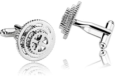 Brautvater Manschettenknöpfe, Gang Manschettenknöpfe für Herren aus Silber Edelstahl Hochzeitstag Geschenke für Männer
