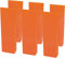 Poweka Fällkeil Kunststoff Forstkeil Baumkeile 20cm, Keil zum kontrollierten Fällen von Bäumen,Orange(6 Packungen)