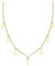 Sofia Milani - Damen Halskette 925 Silber - vergoldet/golden - Plättchen Anhänger - N0510
