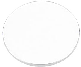 sourcing map 24mm Diámetro Reloj Cristal Zafiro Cristal Lente, Redondo Plano 1mm Grosor Reemplazo Piezas para Relojero Reparación Transparente